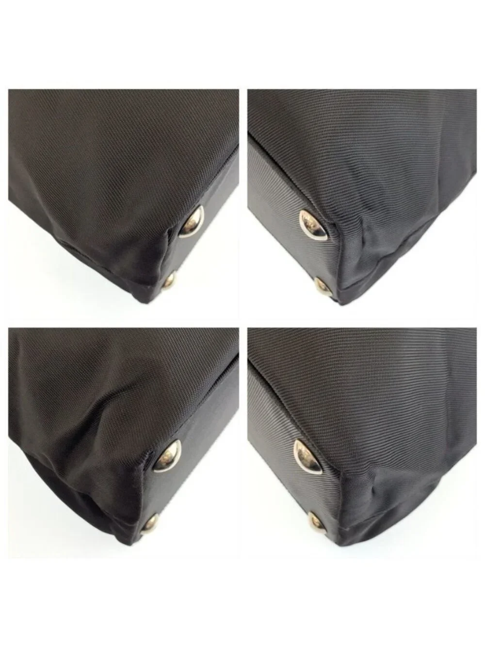 Gucci Black Silver Nylon 019 Tote Shoulder Bag 2-Way
